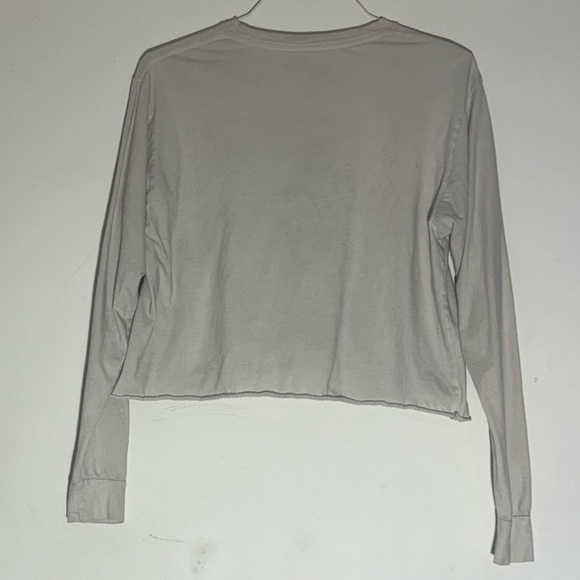 Zutter USA Dream On Dreamer Beige Long Sleeve Crop Top - Picture 5 of 5